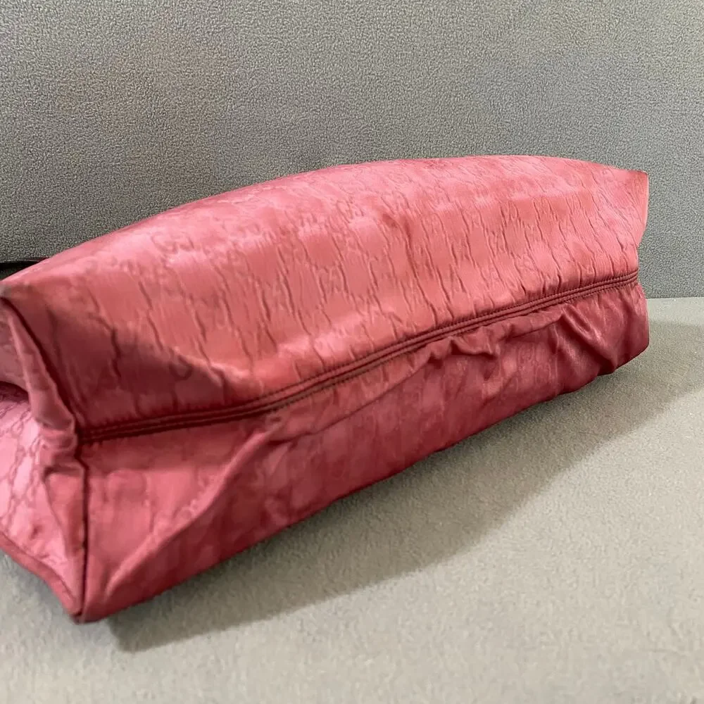 GUCCI Light Red Nylon‎ Embossed Tote Bag Project Piece 355729 467891 Princy - Picture 4 of 16